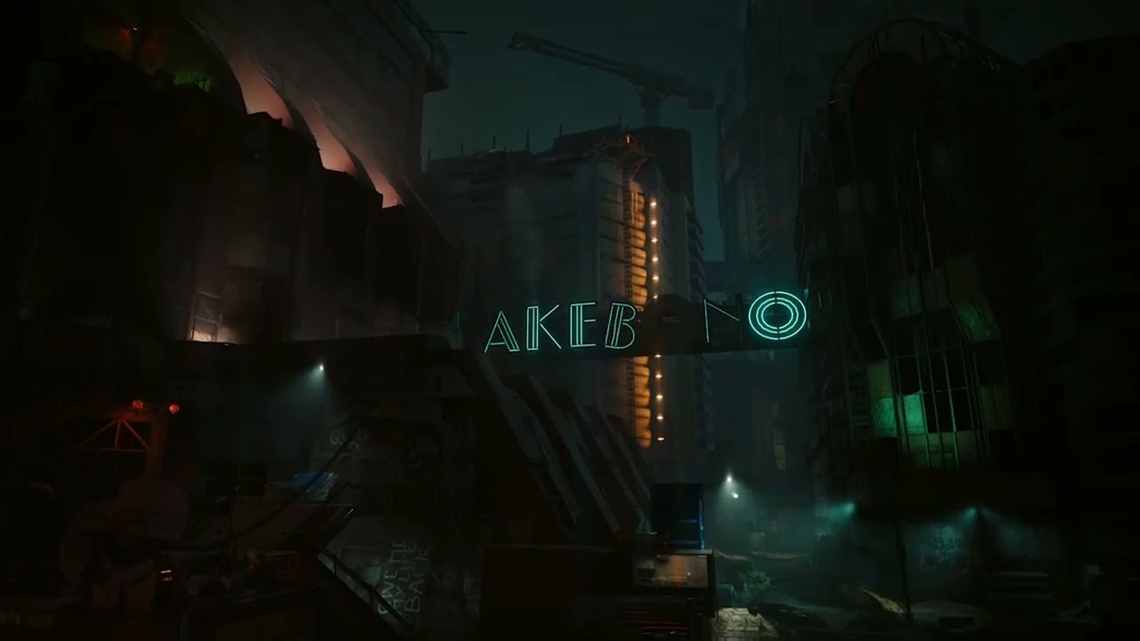 Urban Decay a Futuristic Dystopia Ambiance - Cyberpunk 2077 Night City Ambience for work & study