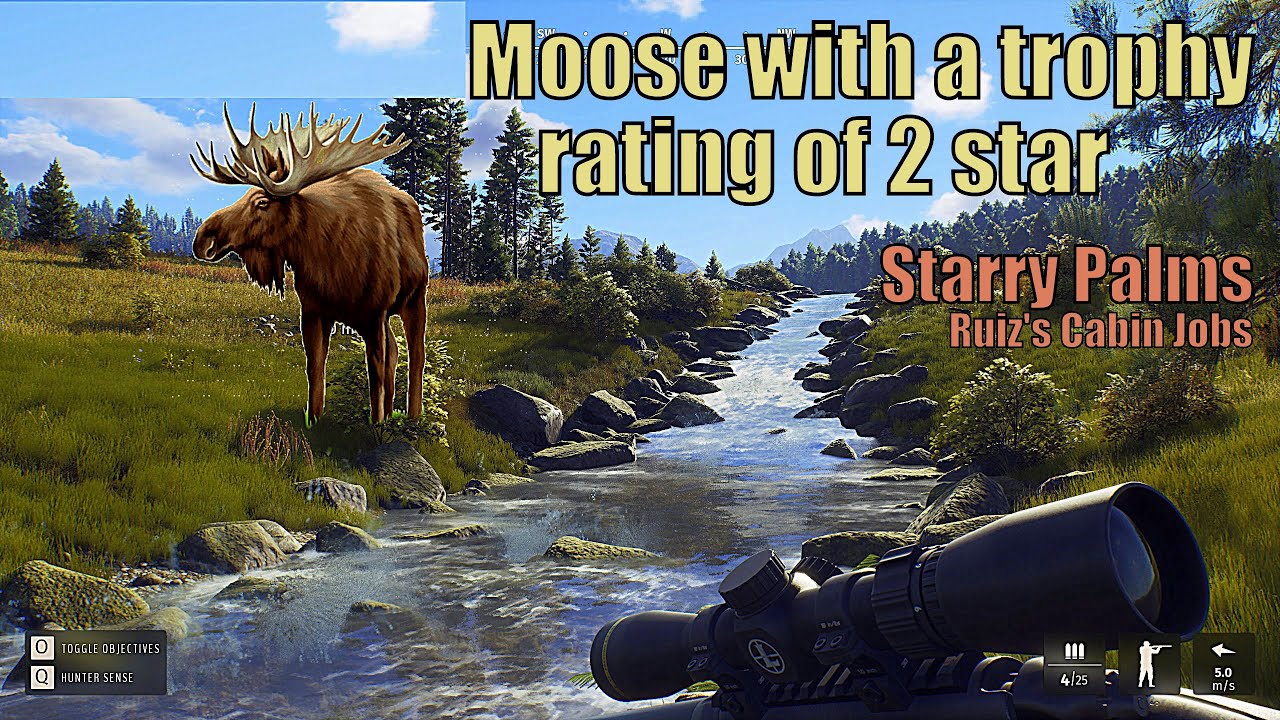 Way of the Hunter | Starry Palms | Harvest a moose with a trophy rating of 2 star or more
