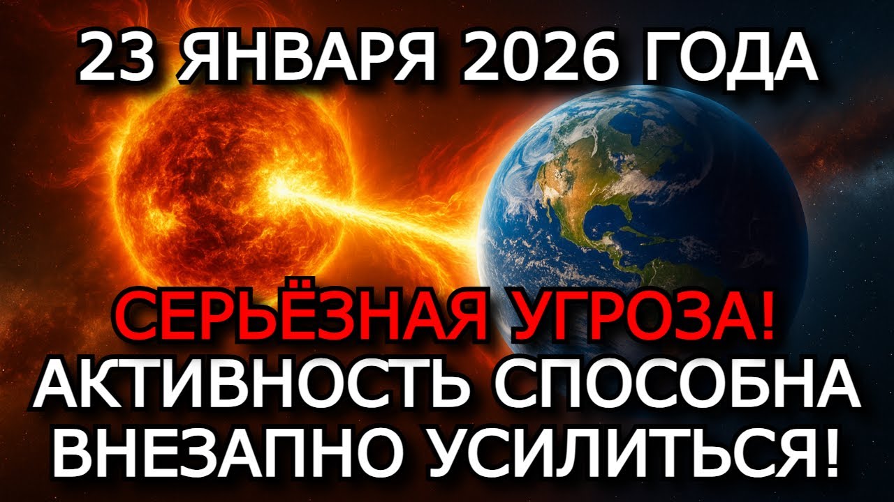 МАГНИТНЫЕ БУРИ 23 ЯНВАРЯ 2026 — СИЛЬНАЯ БУРЯ K6 И УГРОЗА ОТ СОЛНЕЧНОГО ПЯТНА