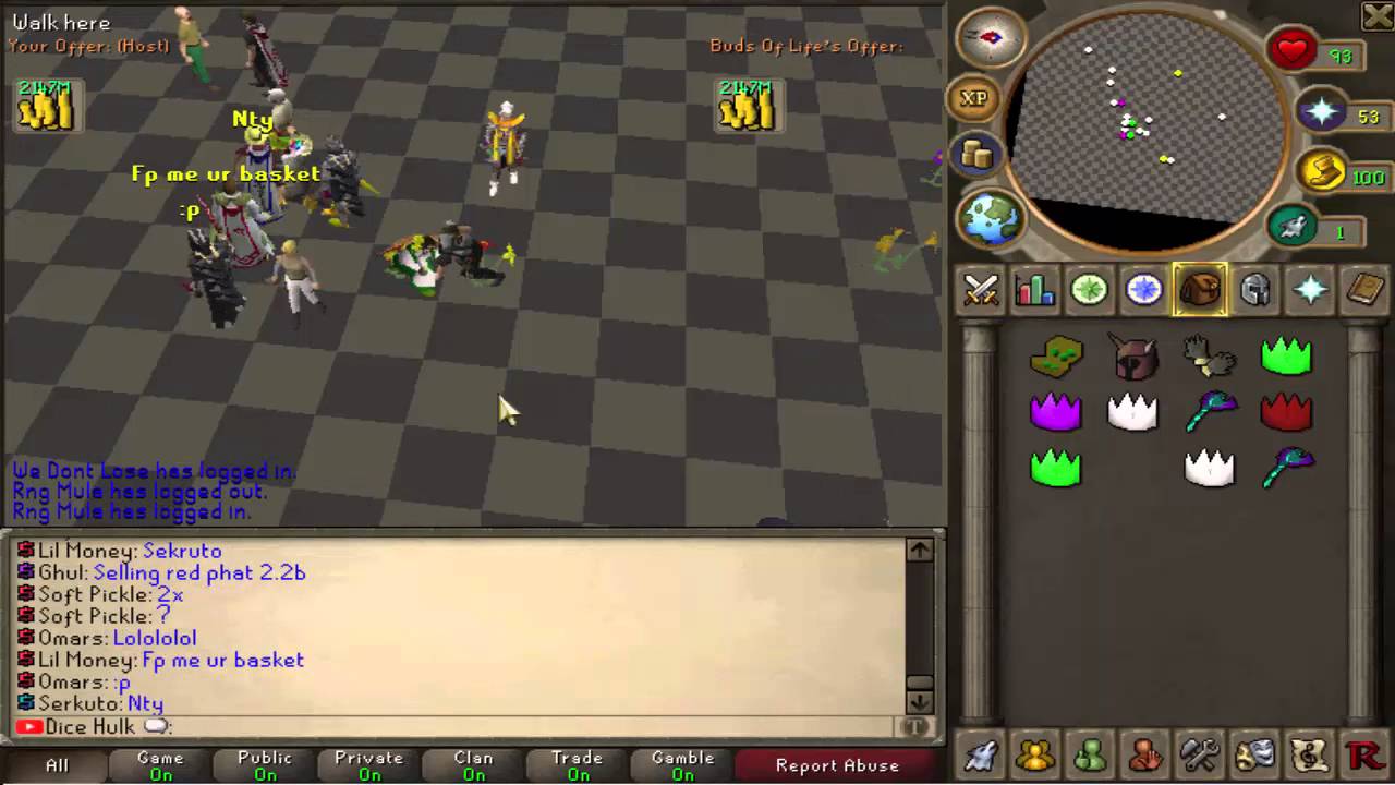 Runique || RSPS || Gambling video 12b+ || 50b+ bank video
