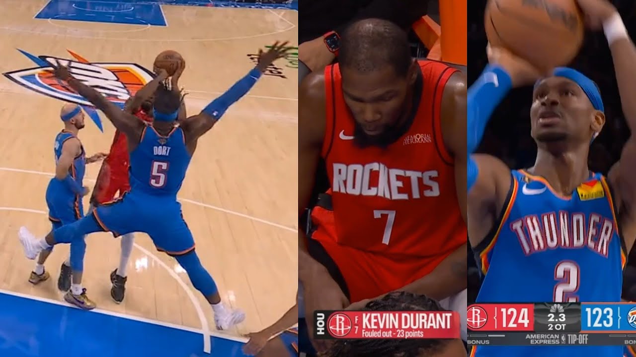 Новая защита Лу Дорта против Кевина Дюранта и победа над FT в матче SGA после того, как КД зарабо...