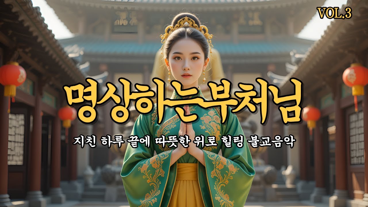 【 명상하는부처님 | 불교음악 】지친 하루 끝에 따뜻한 위로 힐링 1시간 트로트 찬불가 VOL.3 #불교음악 #불교노래모음 #불교음악모음 #찬불가 #명상하는부처님 
