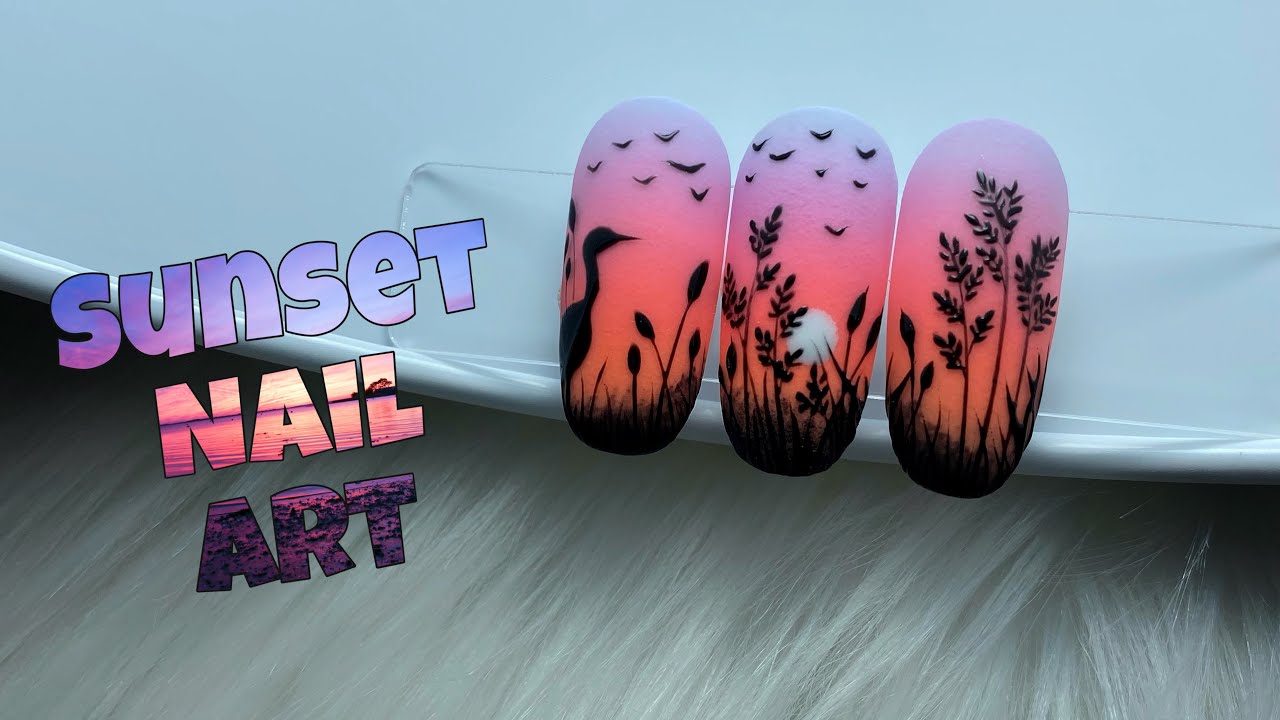 SUNSET NAIL ART - Coucher de Soleil 🌅