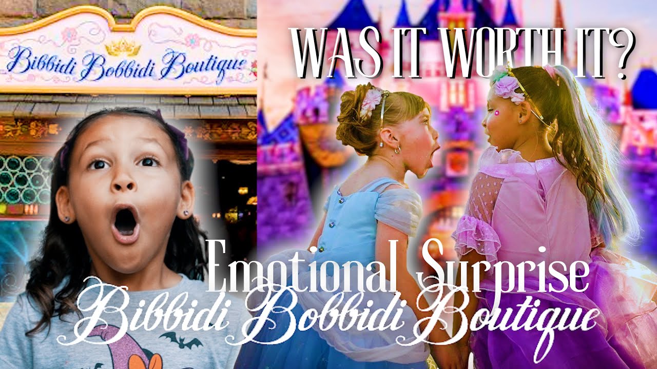 Emotional Surprise! 1st Time at Bibbidi Bobbidi Boutique Disneyland! Was it Worth it?