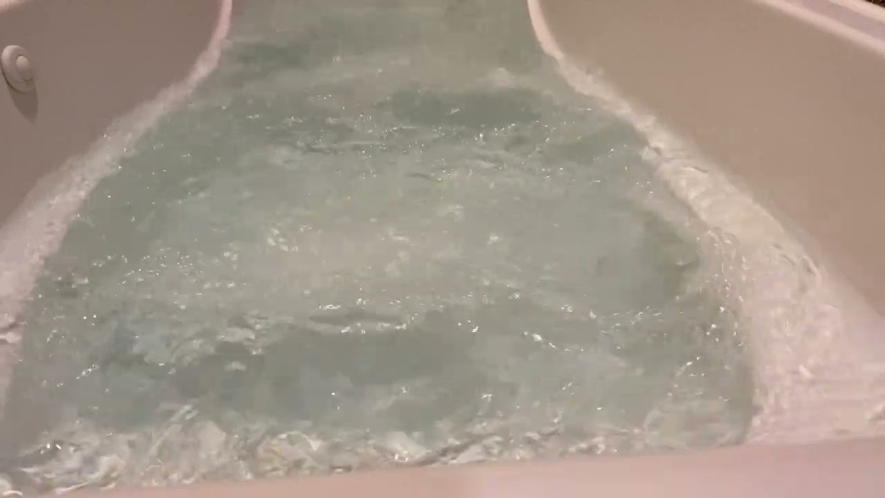 Bathtub Filling ASMR // First Person View of Fill and Whirlpool Jets 6 Hour Loop