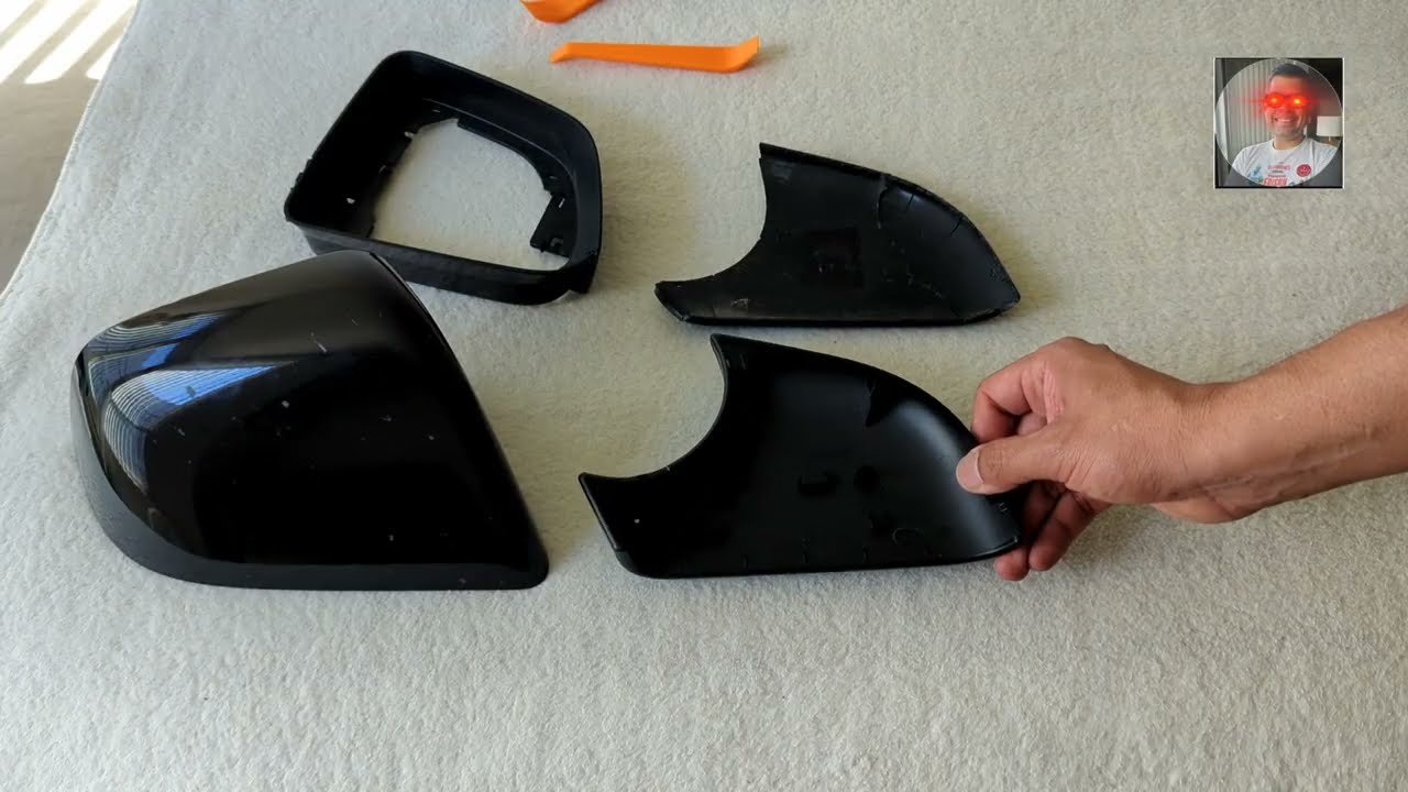 Full install of Tesla Model Y side mirror bottom