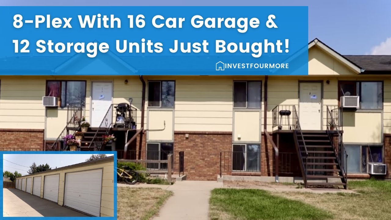 New Rental Property (#34) Purchased for $1,350,000! 8-Plex with 16 Garages and 12 Storage Units