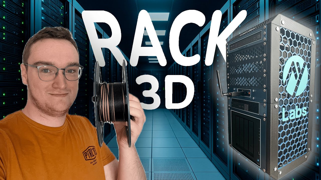 J’ai imprimé un RACK en 3D pour mon HOMELAB ! (LabRax 10”)