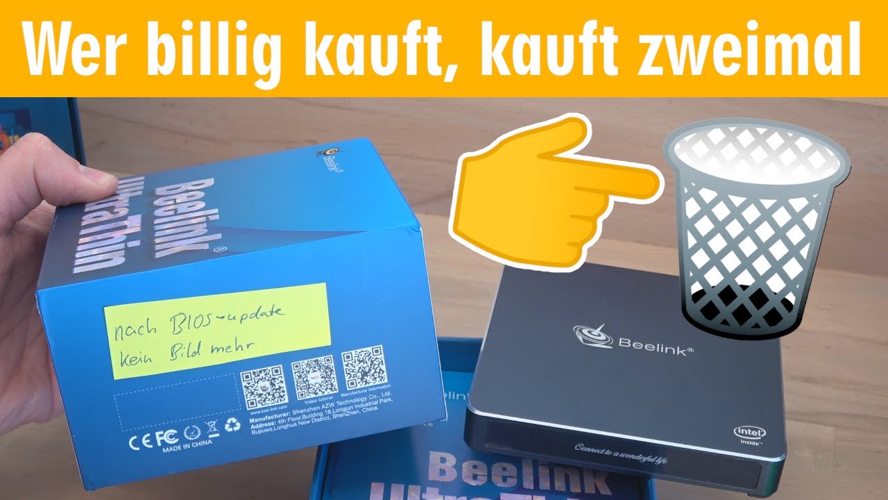 Wer billig kauft - kauft zweimal 😕️ Beelink Mini PC - kein Bild mehr nach Bios Update