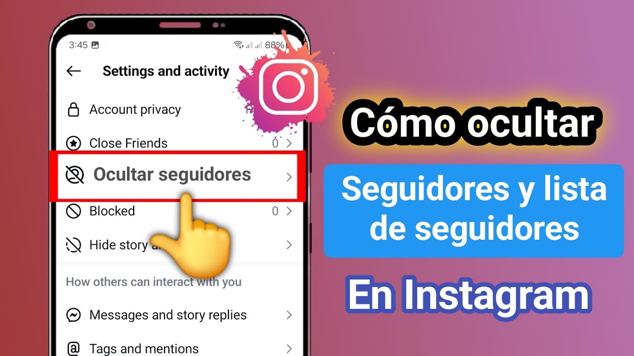 Cómo ocultar la lista de seguidores en Instagram 2025 (Android e iOS)
