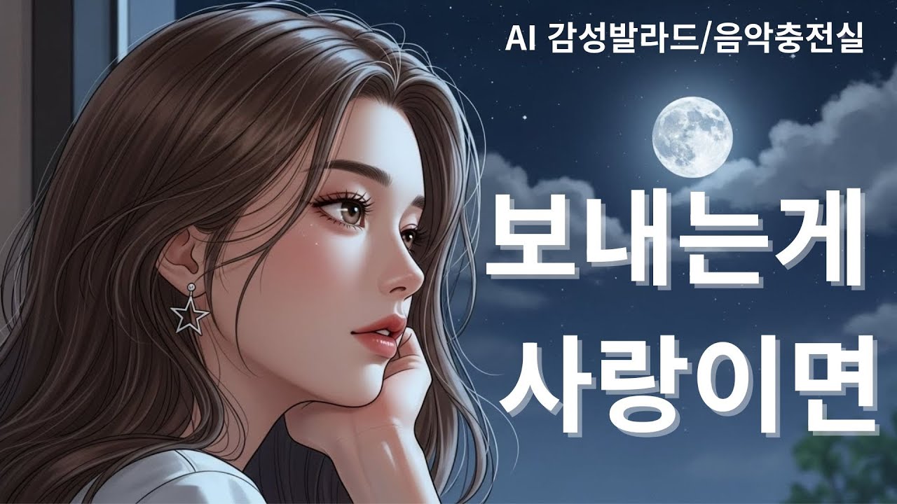 K-POP 감성발라드 / 보내는게 사랑이면 / 음악충전실 / 편안하게 듣기 좋은 음악 / AI 보컬