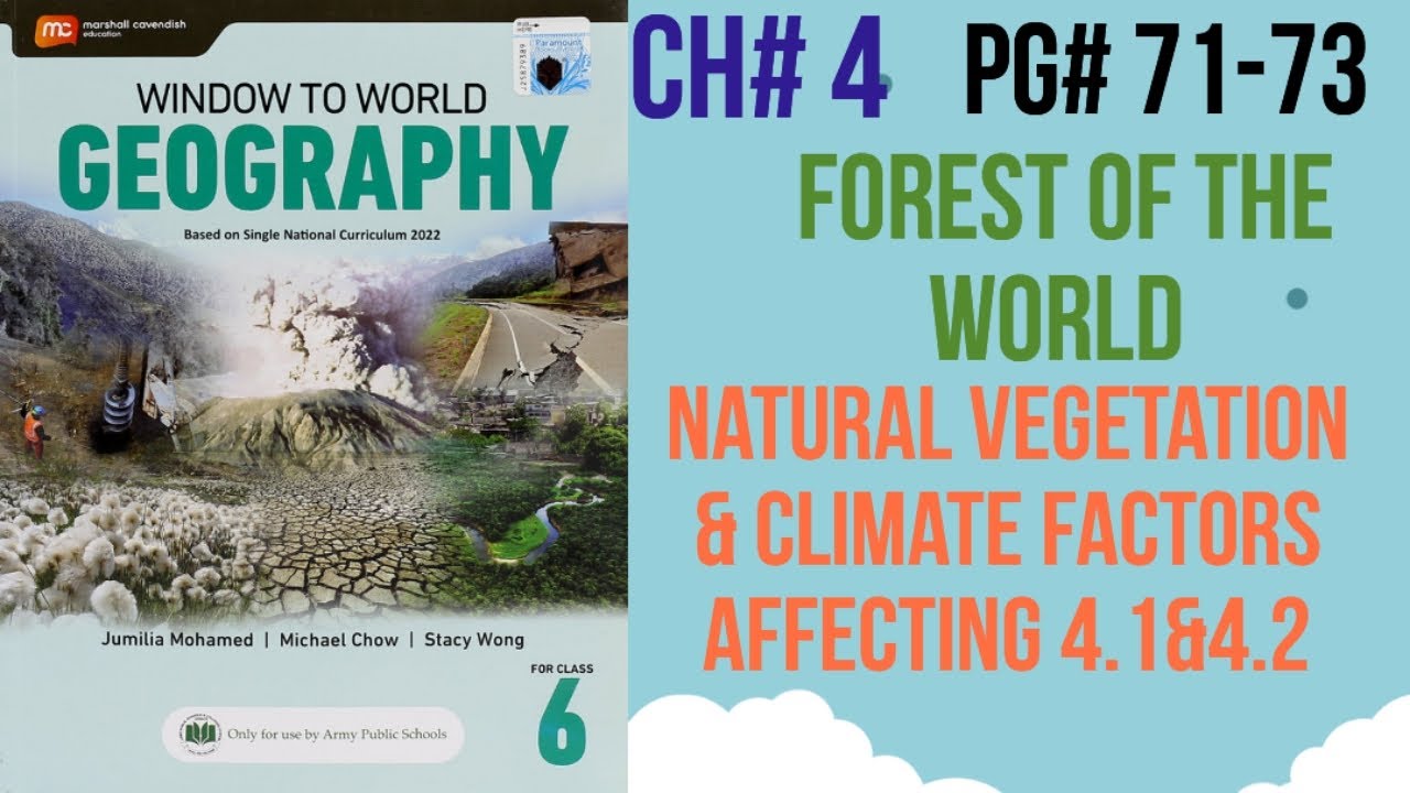 Natural Vegetation and Climate, Ch#4 Forest of world page 71-73 window to World Geography Class 6