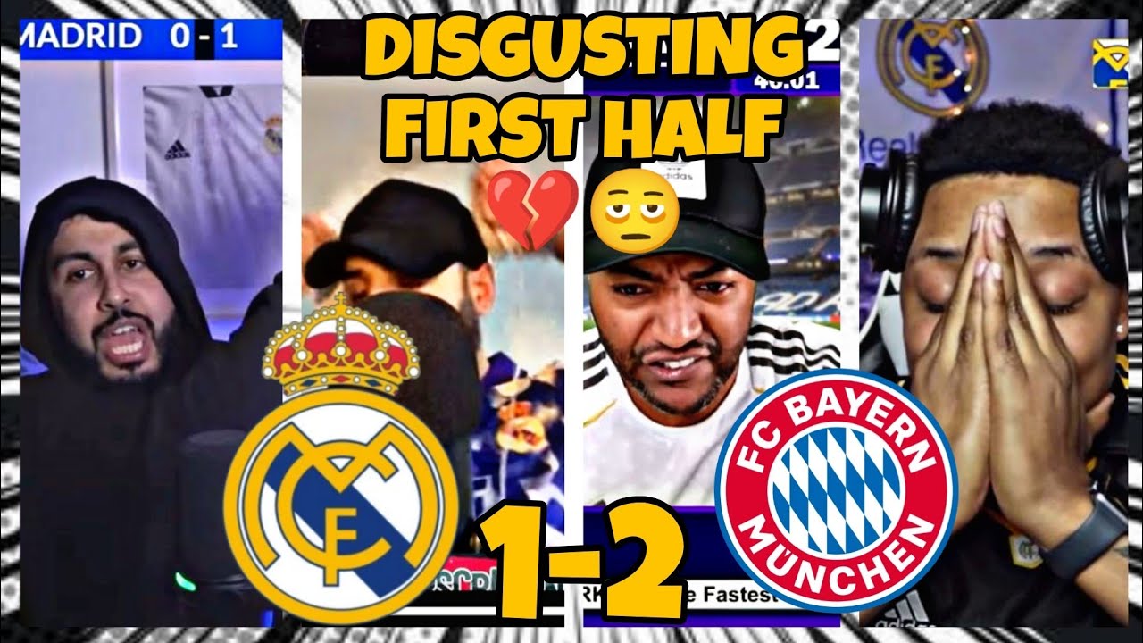 Real Madrid fans disappointed after 2-1 loss to Bayern Munich 💔