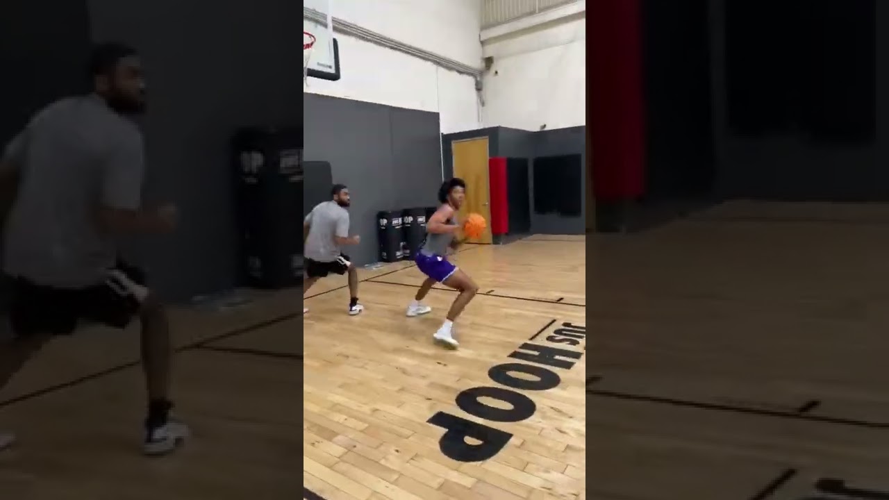 Caleb Foster is FAST with the handles! #jushoop #shorts