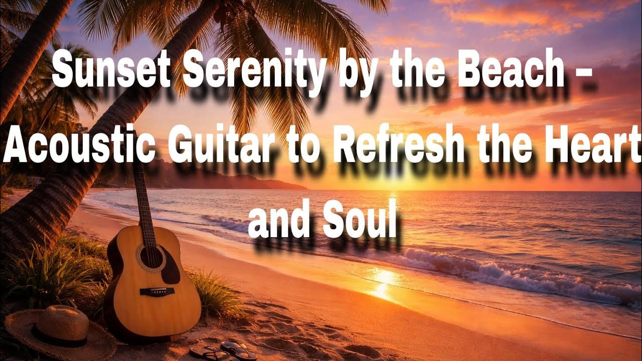 Sunset Serenity by the Beach – Acoustic Guitar to Refresh the Heart and Soul 🌅🎸