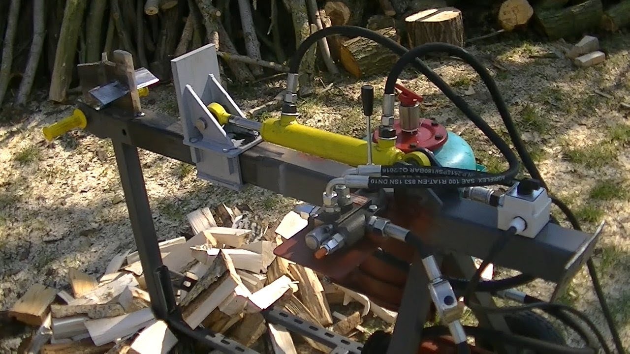 Łuparka hydrauliczna samoróbka