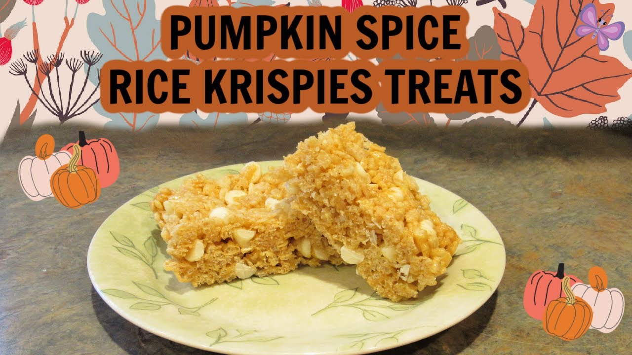PUMPKIN SPICE Rice Krispies Treats Recipe!  #LeighsHome