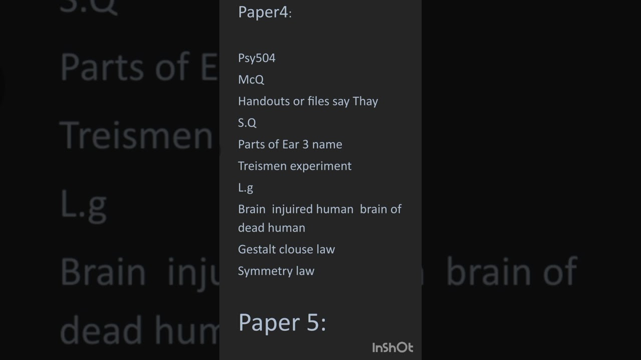 Psy504|| Mid Term Current papers||Mid Preparation 2023||#vulms #psy504