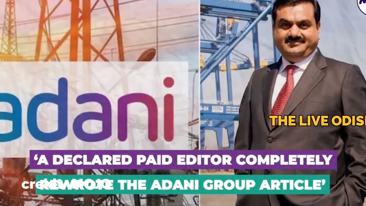 Adani paid fake writers to manipulate Wikipedia page of his group.