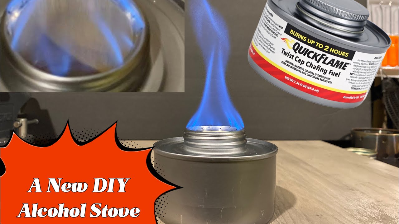 Dollar tree DIY alcohol stove for camping  and 1 L boil test 