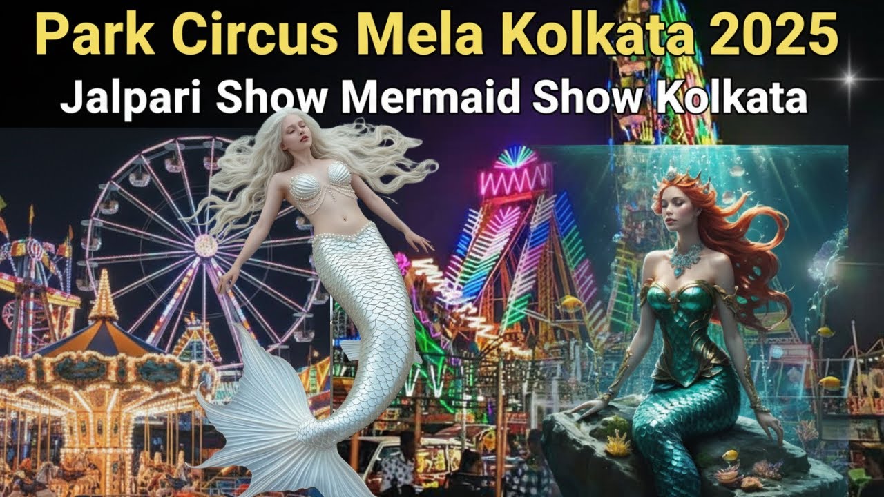 Park Circus Mela Kolkata 2025 | Jalpari Show | Mermaid Show Kolkata | Crazy Rides & Full Mela Tour