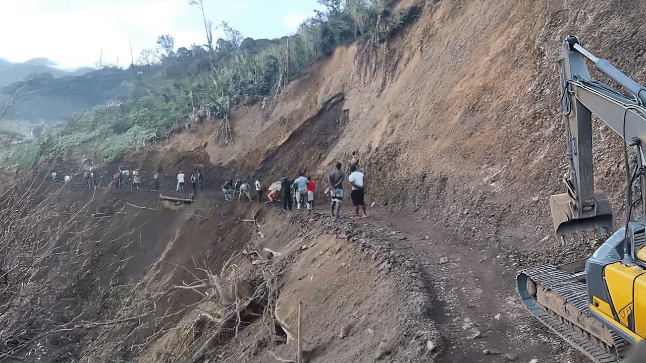 Landslide Destroys New Castle Main Road, St. Andrew
