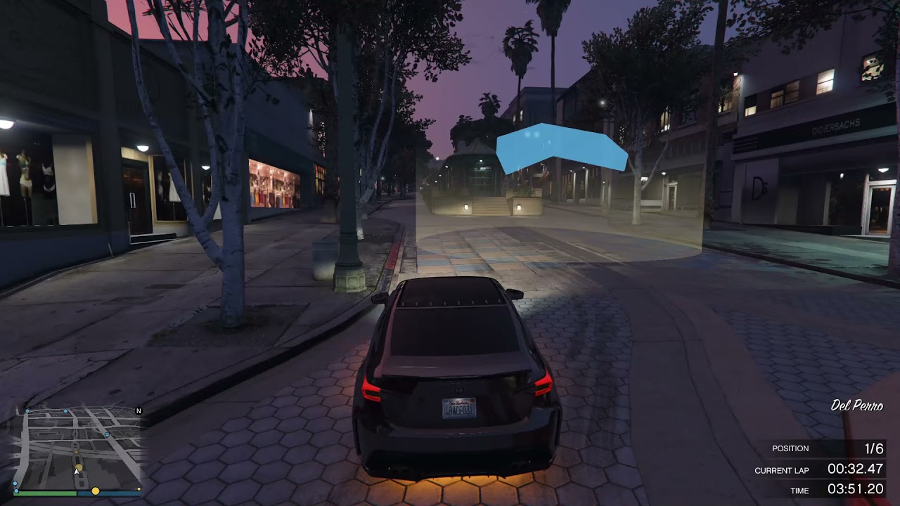 GTA Online Street Race - Beachfront Runner (1:24.107)