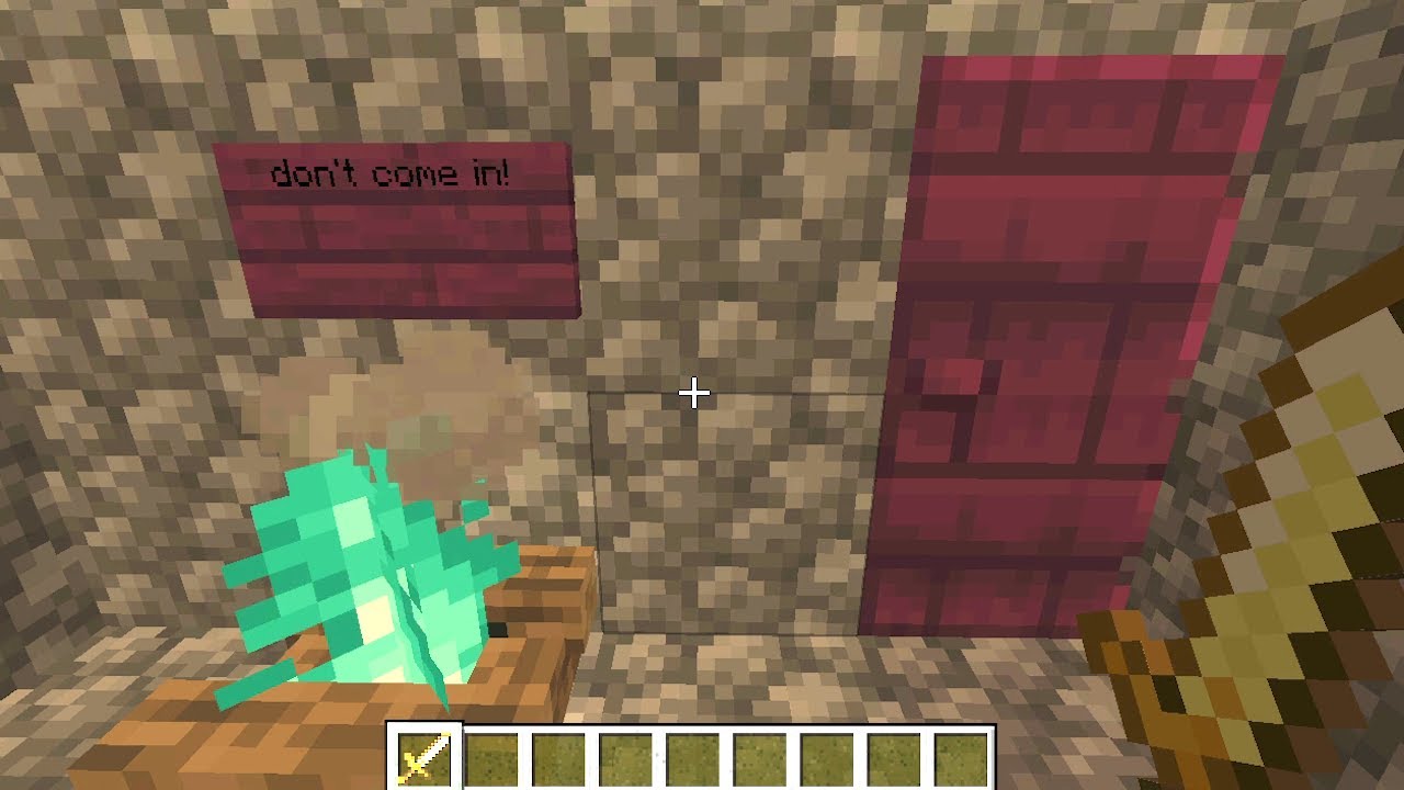 Secret underground bunker in the forest - Minecraft