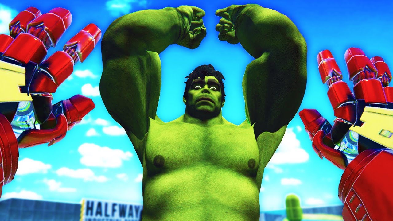 Fighting HULK as HULKBUSTER in Bonelab Multiplayer... (Bonelab Mods)