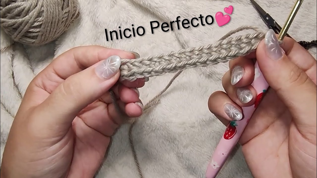 Cómo empezar tu tejido SIN CADENAS (Base de medio punto alto - FHDC) 🧶