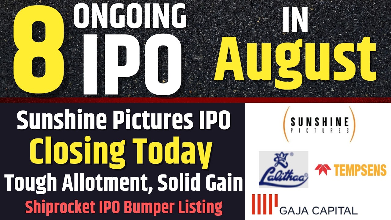 Closing Today💥Sunshine Pictures IPO | Solid Action in Premiums