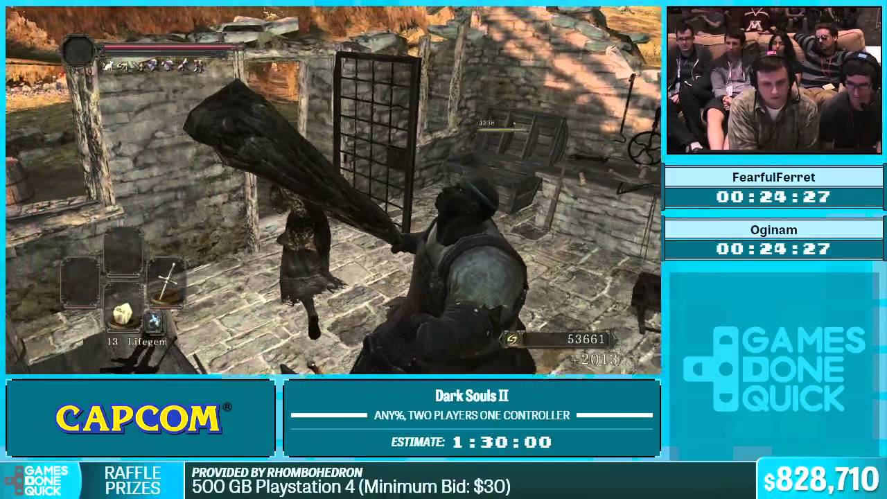 Dark Souls II by FearfulFerret, Oginam in 1:12:56 - Summer Games Done Quick 2015 - Part 150