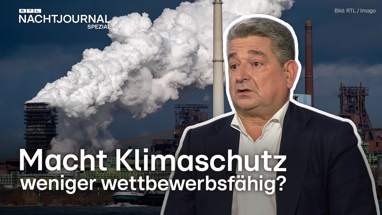 Thyssenkrupp-Chef L&oacute;pez &uuml;ber R&uuml;stung, Wirtschaft und Klima | RTL Nachtjournal