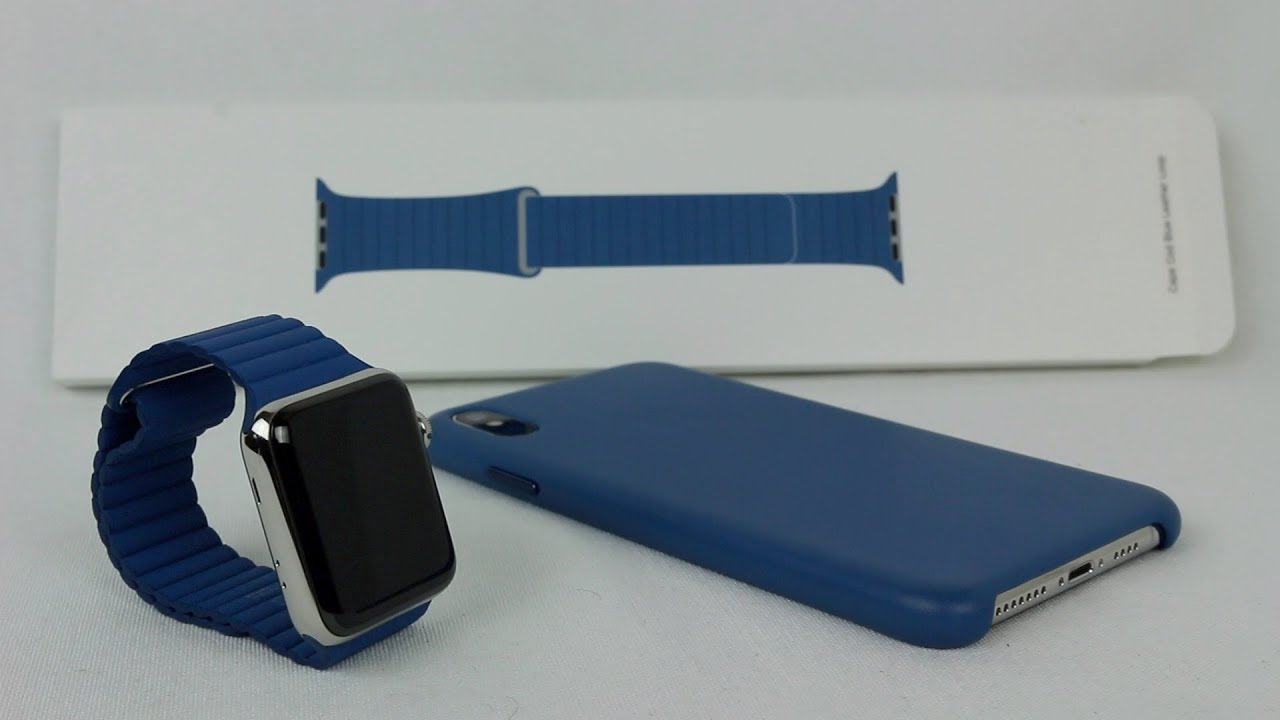 Apple Watch 44mm Cape Cod Blue Leather Loop Unboxing!