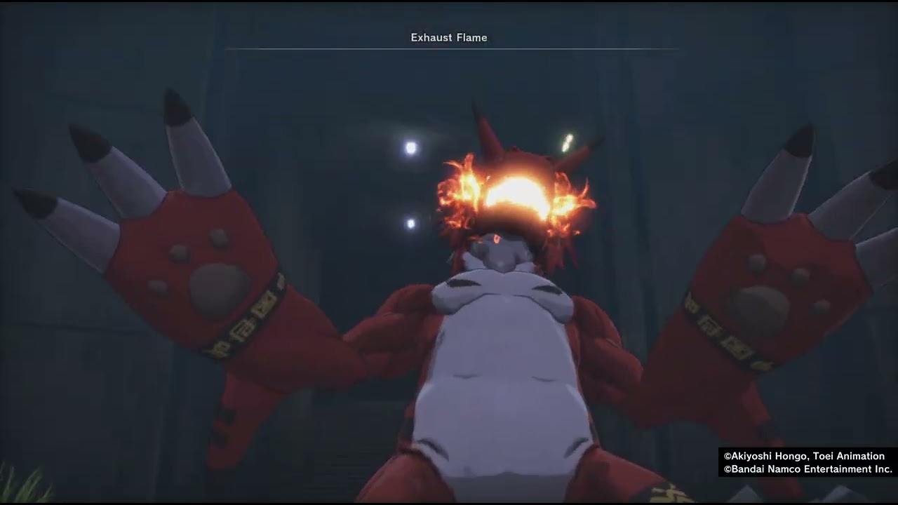Digimon Story Time Stranger: Titamon Fight.