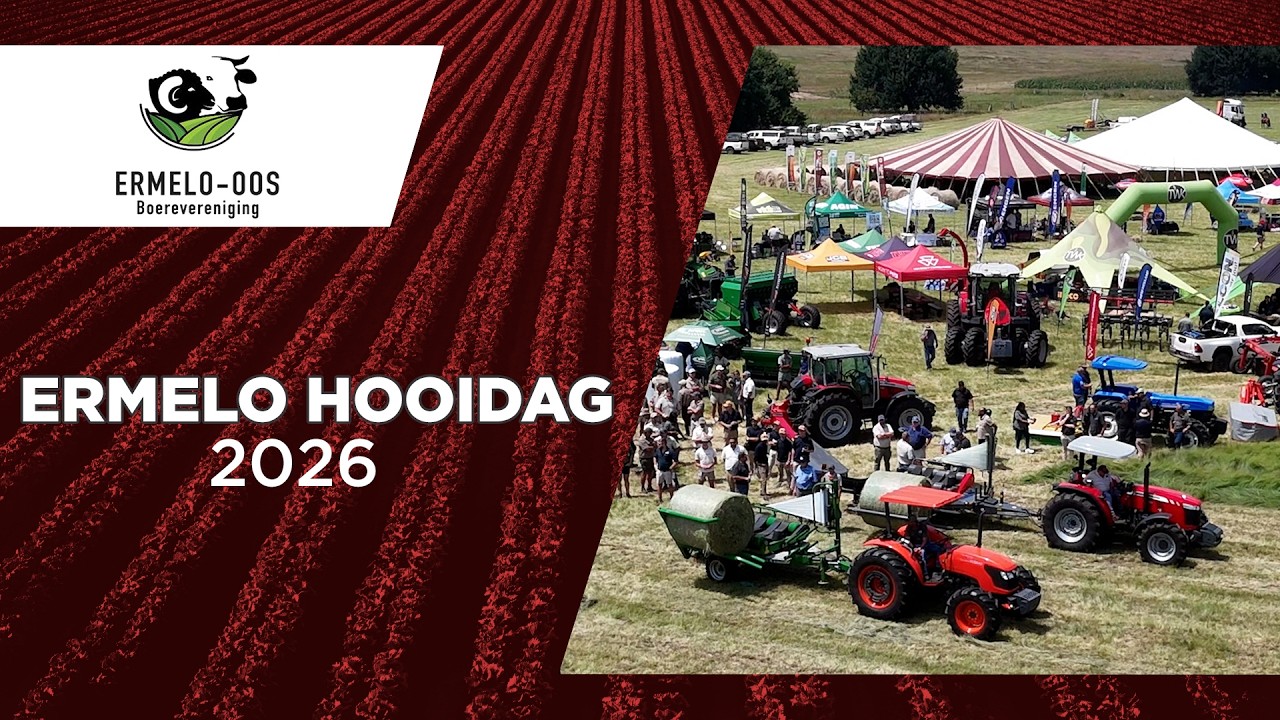 Ermelo Hooidag 2026 terugblik: Moderne hooimaaktoerusting in aksie