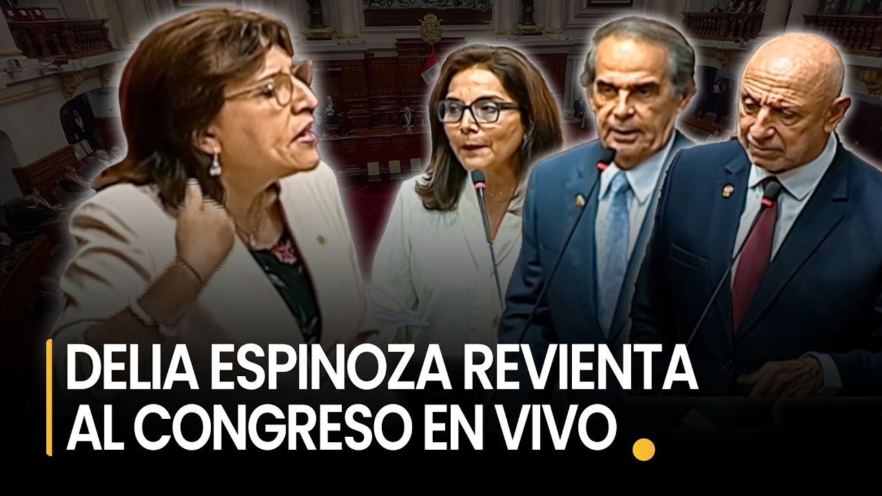 DELIA ESPINOZA SE ENFRENTA AL CONGRESO GRITÁNDOLES SUS VERDADES TRAS BUSCAR SU INHABILITACIÓN