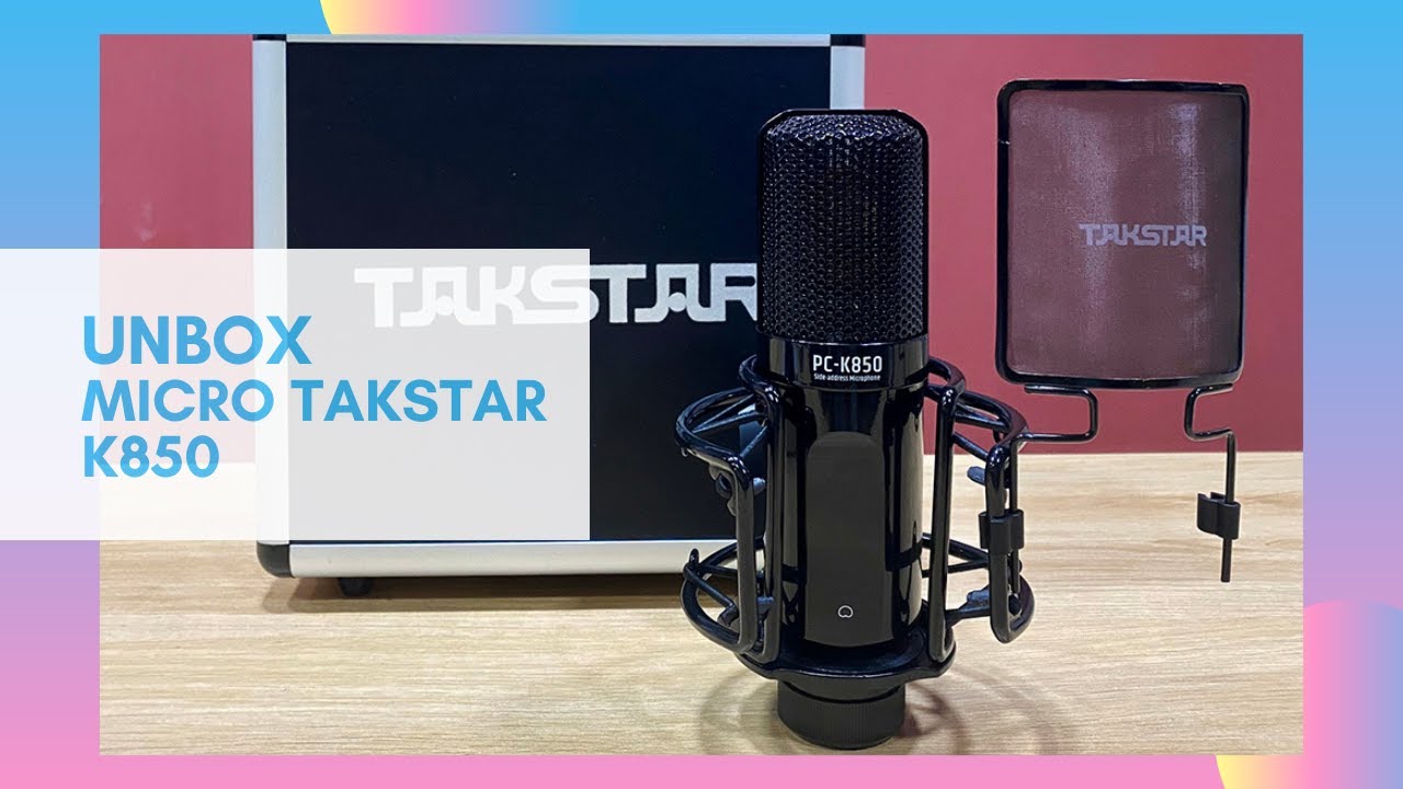 Unboxing 60s - MICRO TAKSTAR PC-K850 - songlongmedia
