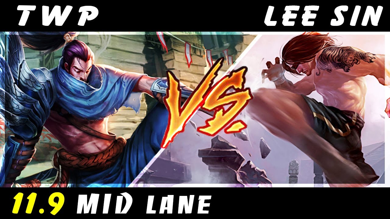 TheWanderingPro - Yasuo vs Lee Sin MID #2 Patch 11.9 - Yasuo Gameplay