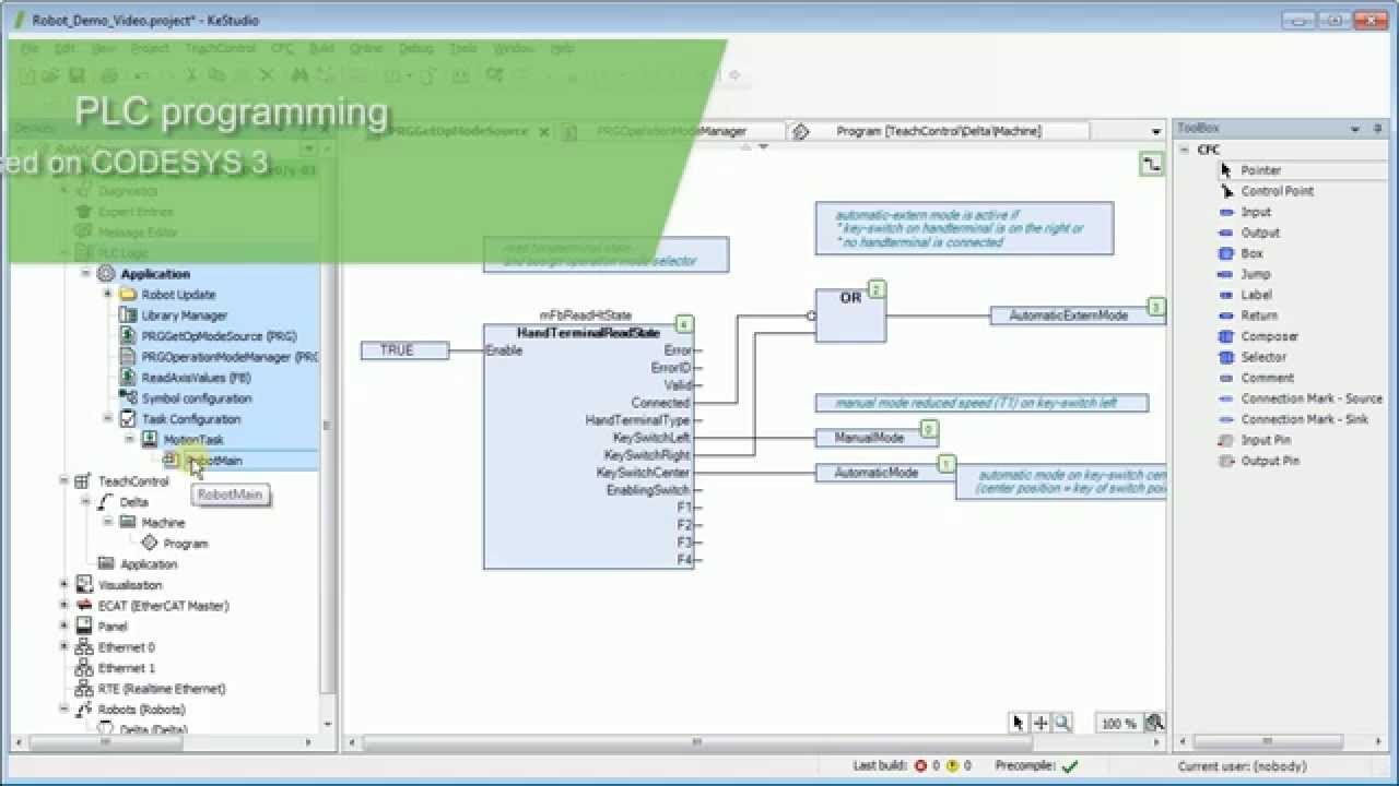 KeStudio: PLC and robotics programming