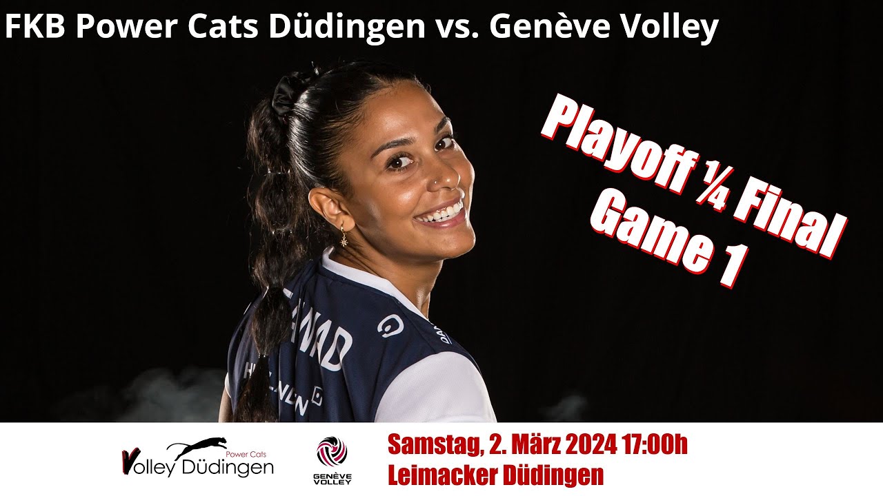 Volleyball NLA, Playoff 1/4 Final: Volley Düdingen - Genève Volley