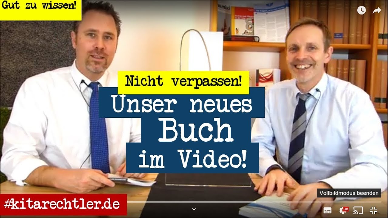 Kitarecht Folge 429 - Unser neues Praxis-Buch f&uuml;r Kita-Erzieher im Video!