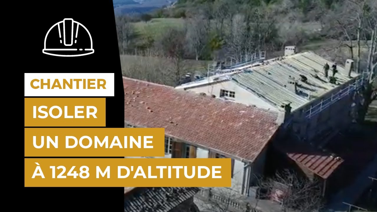 Rénovation du Domaine des Courmettes avec l'isolant TRISO-TOITURE (TS12BRs) | ACTIS Isolation