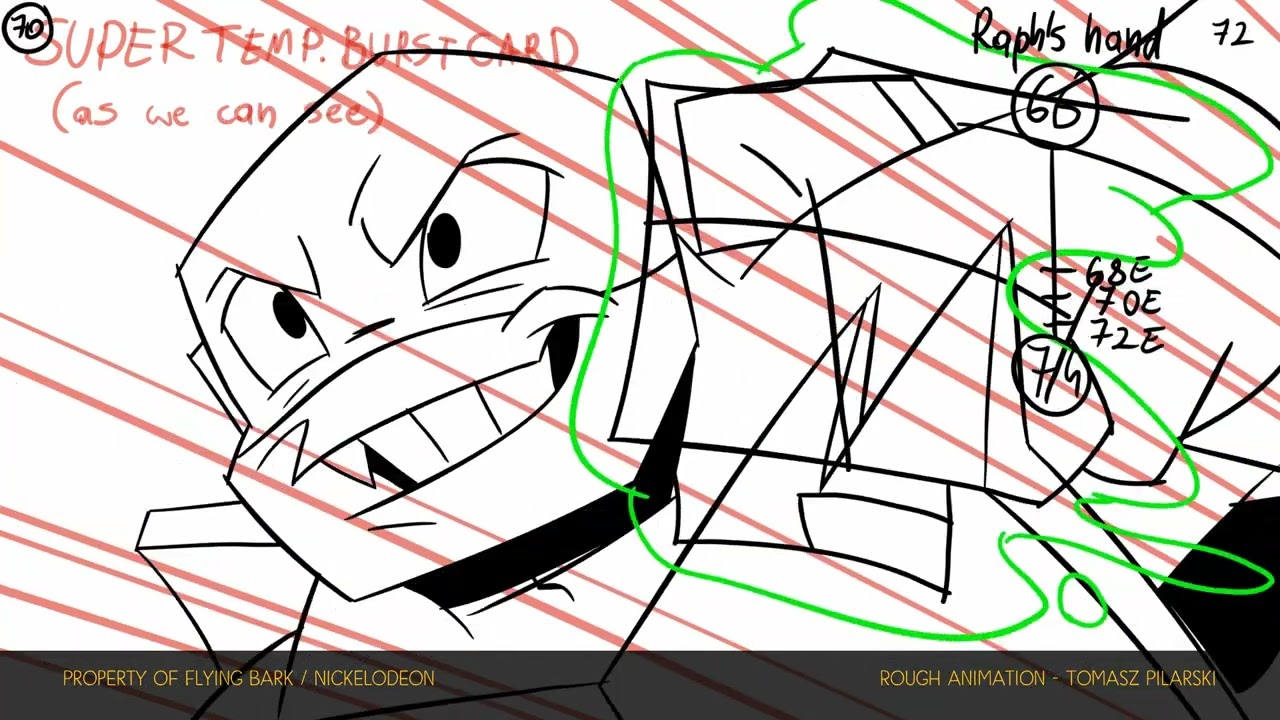Rise of the TMNT mini-ep. Raph's Catchphrase - ROUGH ANIMATION
