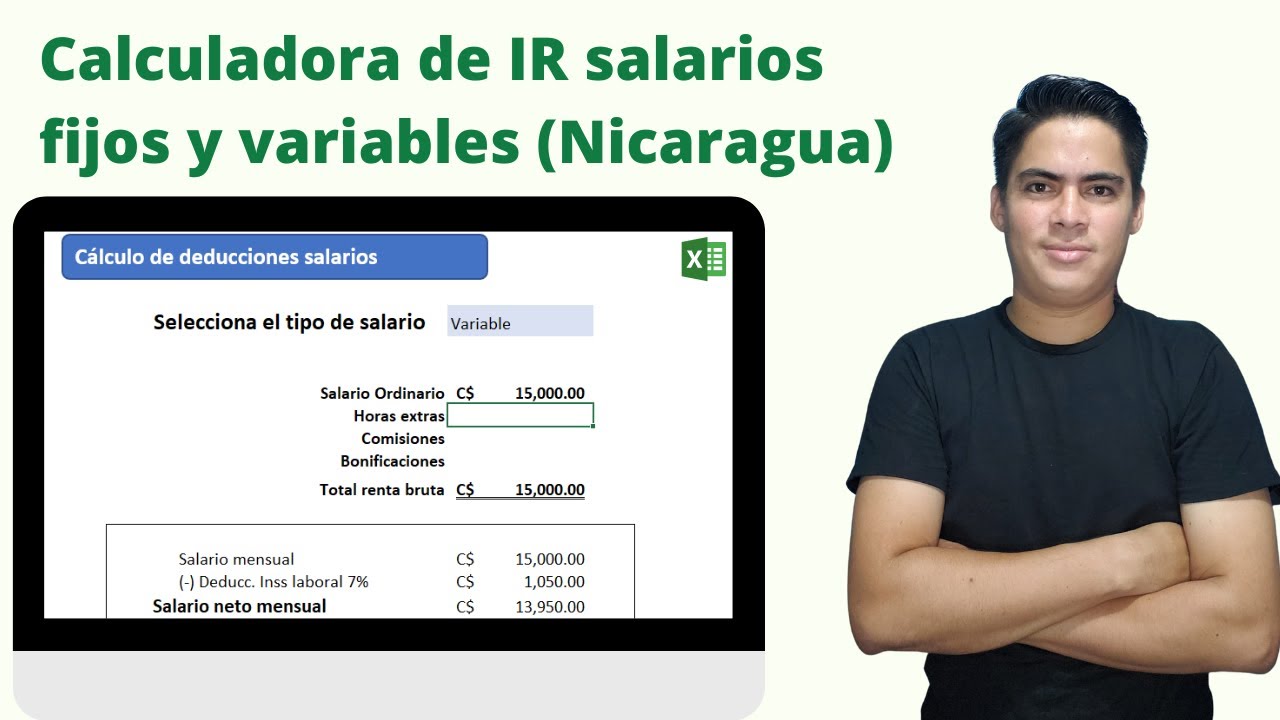Calculadora de IR salario fijo y variable en Nicaragua #excel #exceltips #nicaragua
