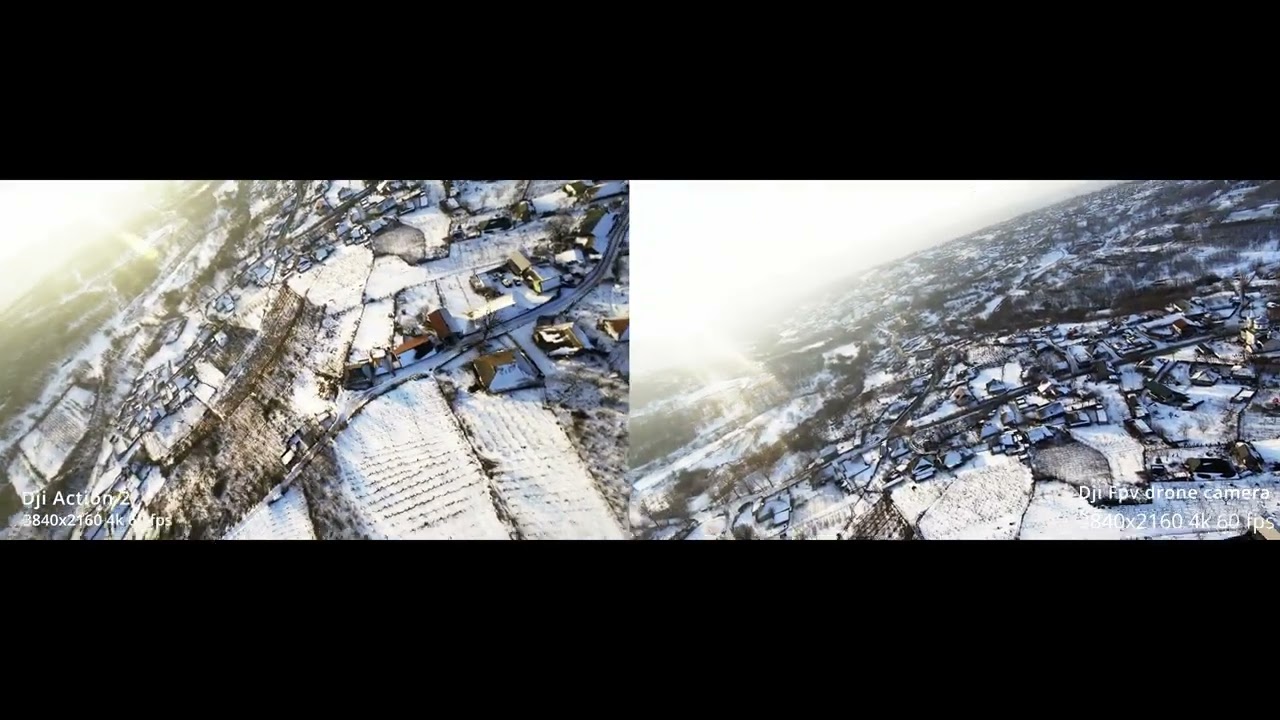 DJI Action 2 vs Dji fpv drone camera