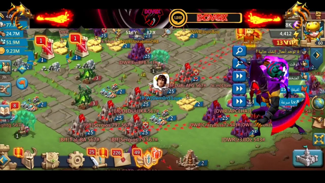 روعه الفخ الفردي في مواجهه الحشود منها حشد ميكس و بلع هجمات فردي🤤🔥 | #lordsmobile | فخ فردي