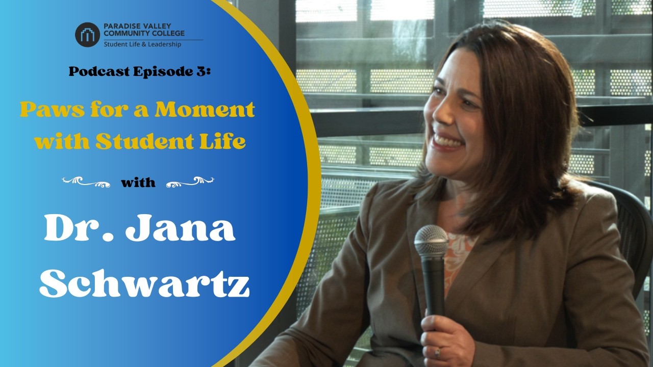 Episode 3: Paws for a Moment with Student Life (Feat. PVCC President, Dr. Jana Schwartz)