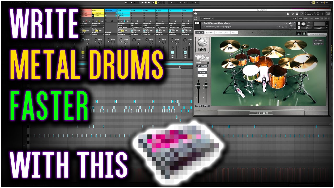 Пишите металлические барабаны БЫСТРЕЕ с ЭТИМ! #MetalDrums #Howto