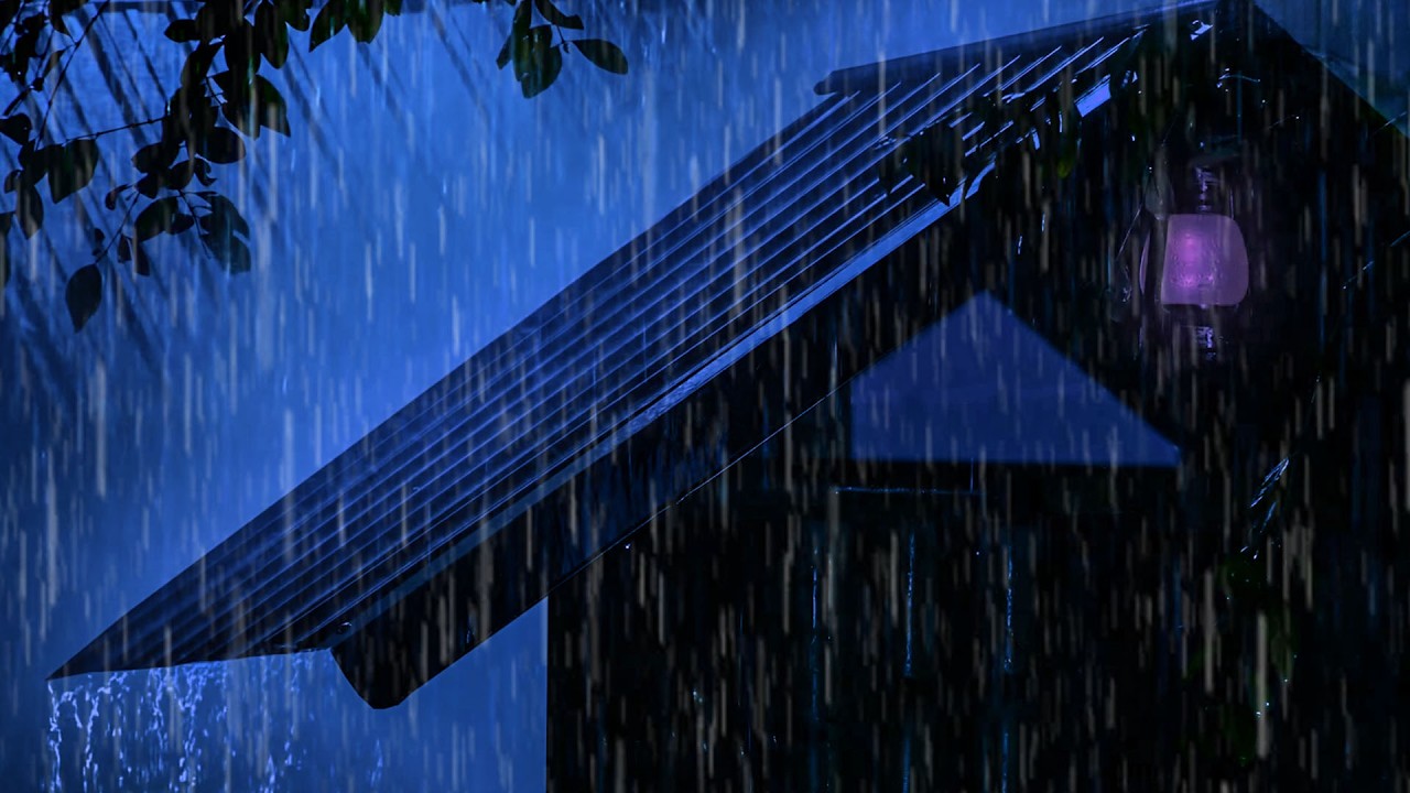 NO ADS | Deep Sleep Fast 🌧️ Heavy Rain & Thunder on Tin Roof for Instant Relaxation